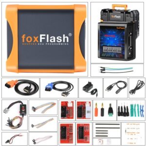 2023 FoxFlash Super ECU TCU Chip Tool: VR Reading, Checksum Support, and Free Damos/Adapter!